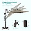 Großhandel 8 Fuß Deluxe Square Patio Sonnenschirm Cantilever Sonnenschirm - 11U01G