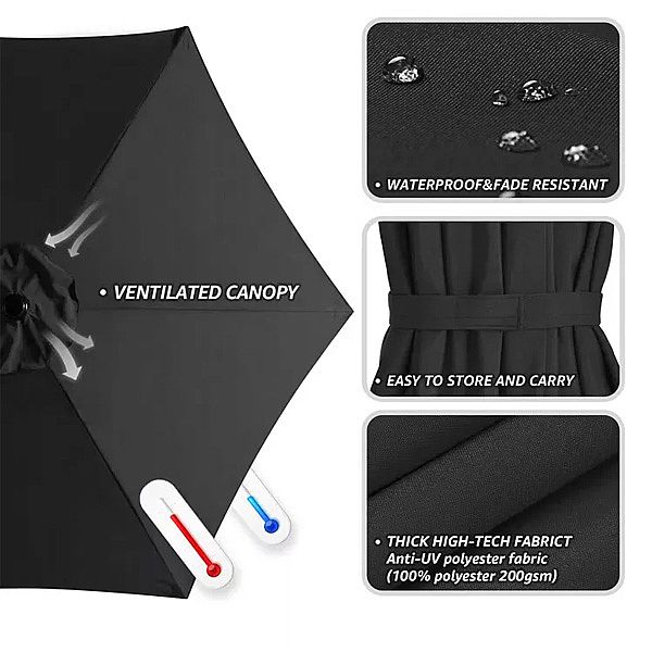 Großhandel Outdoor Sonnenschirm Patio Cantilever Regenschirm mit Basis - 11U02A