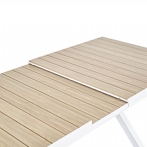 Ausziehbarer Esstisch aus Aluminium für den Terrassengarten - 11D04Z