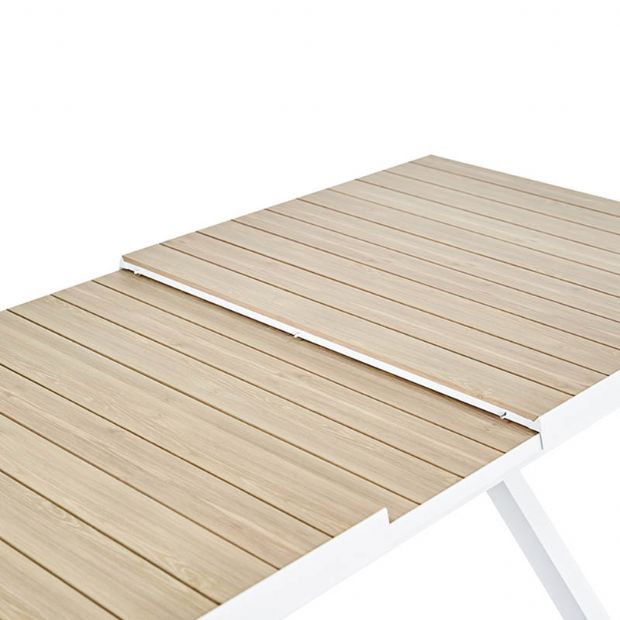 Ausziehbarer Esstisch aus Aluminium für den Terrassengarten - 11D04Z