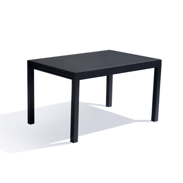 Ausziehbares, klappbares Esstisch-Set aus Aluminium - 11D05I