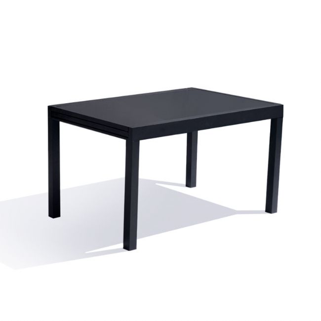 Ausziehbares, klappbares Esstisch-Set aus Aluminium - 11D05I