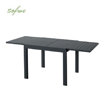 HF Patios Ausziehbarer Aluminium-Esstisch für den...