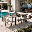 Ausziehbarer Aluminium-Esstisch für die Terrasse mit Lattenplatte im Großhandel - 11D08B