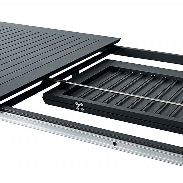 Ausziehbarer Butterfly Flip-Esstisch aus Aluminium - 11D08M