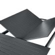 Ausziehbarer Butterfly Flip-Esstisch aus Aluminium - 11D08M