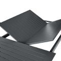Ausziehbarer Butterfly Flip-Esstisch aus Aluminium - 11D08M