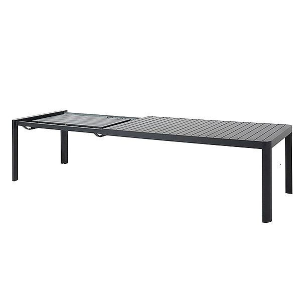 Großhandel: Ausziehbarer Outdoor - Esstisch aus Aluminium mit Lamellenplatte - rechteckiger Terrassen - und Gartentisch - 11D26C