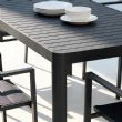 Großhandel: Ausziehbarer Outdoor - Esstisch aus Aluminium mit Lamellenplatte - rechteckiger Terrassen - und Gartentisch - 11D26C