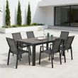 Großhandel: Ausziehbarer Outdoor - Esstisch aus Aluminium mit Lamellenplatte - rechteckiger Terrassen - und Gartentisch - 11D26C