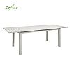 Weißer Aluminium-ausziehbarer Terrassentisch für 6-8 Personen - 11D26D