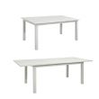 Weißer Aluminium-ausziehbarer Terrassentisch für 6-8 Personen - 11D26D