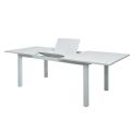 Weißer Aluminium-ausziehbarer Terrassentisch für 6-8 Personen - 11D26D