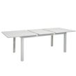 Weißer Aluminium-ausziehbarer Terrassentisch für 6-8 Personen - 11D26D