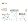3-teiliges klappbares Bistro-Set aus Metall für die Terrasse - 10B01I