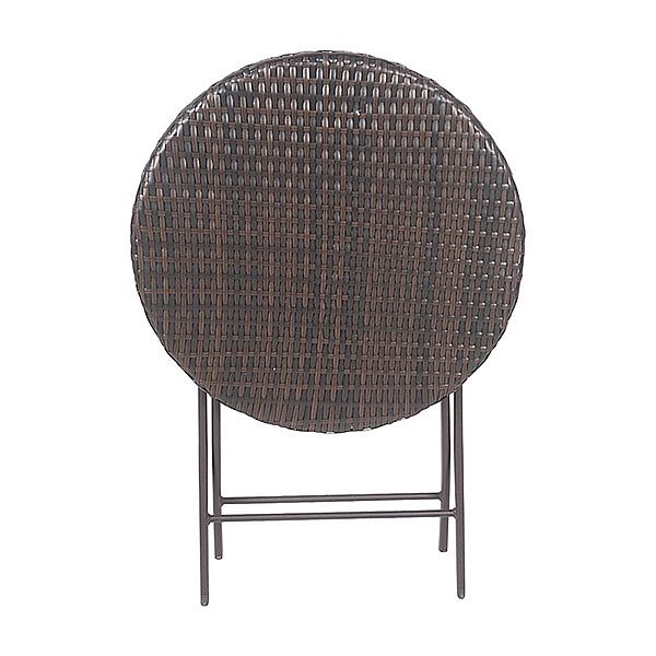 3-teiliges, zusammenklappbares Bistro-Set aus Korbgeflecht und Rattan - 10B01M