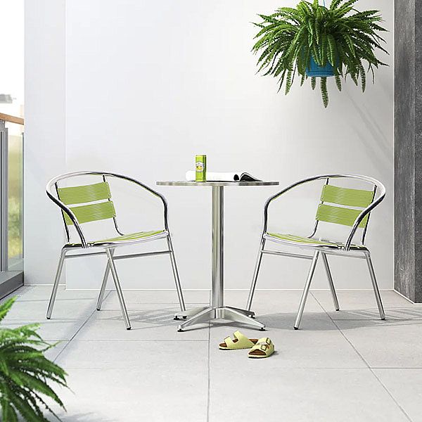 3-teiliges, wasserdichtes Bistro-Set aus Aluminium - 10B01S