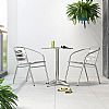 3-teiliges Aluminium-Bistro-Set - 10B01T