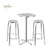 3-teiliges Outdoor-Bar-Set aus Aluminium - 10B01U