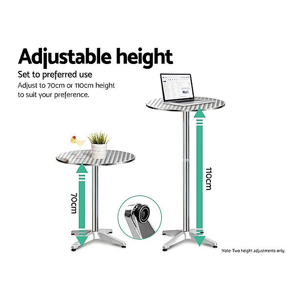 3-teiliges Outdoor-Bar-Set aus Aluminium - 10B01U