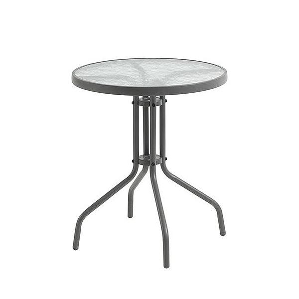 Rattan-Bistromöbel-Set mit rundem Tisch und Stühlen - 10B01X