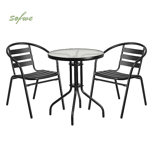 Metallrahmen-Terrassenmöbel-Set Bistro-Set - 10B01Y