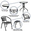 Metallrahmen-Terrassenmöbel-Set Bistro-Set - 10B01Y