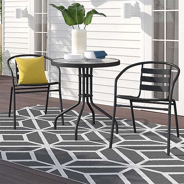 Metallrahmen-Terrassenmöbel-Set Bistro-Set - 10B01Y