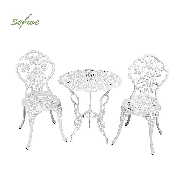 Antike Bistro-Sets aus gegossenem Aluminium für den Außenbereich - 10B02B