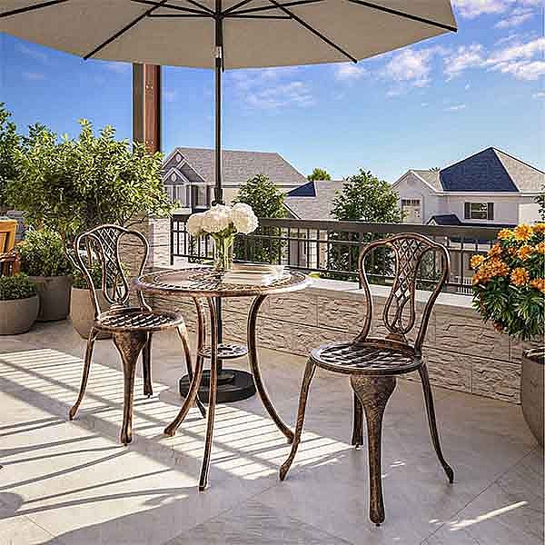 Metall-Balkon-Garten-Terrasse-Bistro-Set - 10B02C