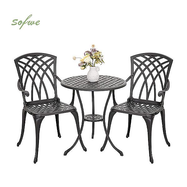 Modernes Garten-Bistro-Set aus Aluminiumguss - 10B02D