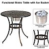 Wetterfestes antikes Metall-Bistro-Terrassen-Set - 10B02E