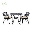 3-teiliges Terrassen-Bistro-Set aus Aluminiumguss - 10B02F