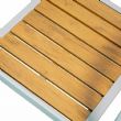 Holz-Kunststoff-Verbundstoff-Esszimmerstuhl für den Außenbereich - 11D11F