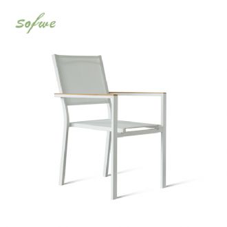 Outdoor Garten Aluminium Stapelsessel