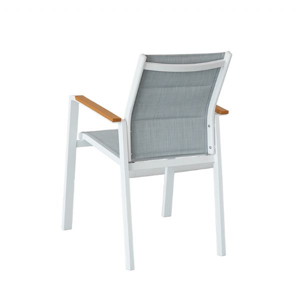 Garten Aluminium Baumwolle gepolstert Dining Armchair - 11D11I