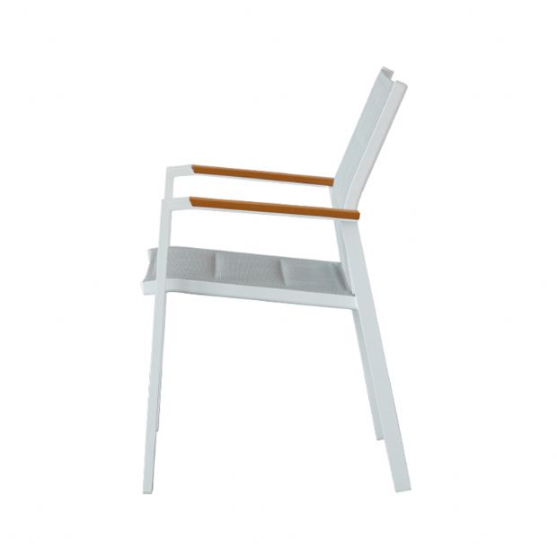 Garten Aluminium Baumwolle gepolstert Dining Armchair - 11D11I