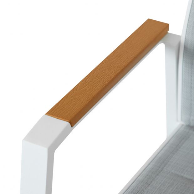 Garten Aluminium Baumwolle gepolstert Dining Armchair - 11D11I