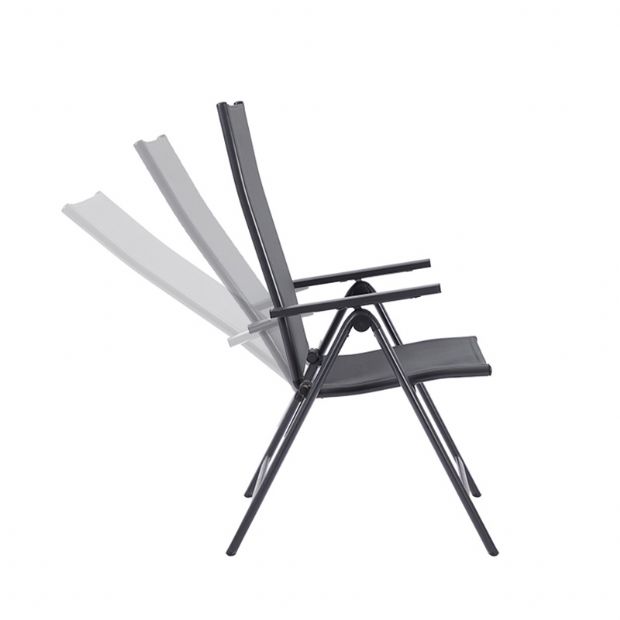 Klappbarer Gartensessel aus Aluminium - 11D11L
