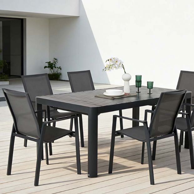Terrasse Garten Balkon Außenbereich Aluminium-Sessel - 11D12D