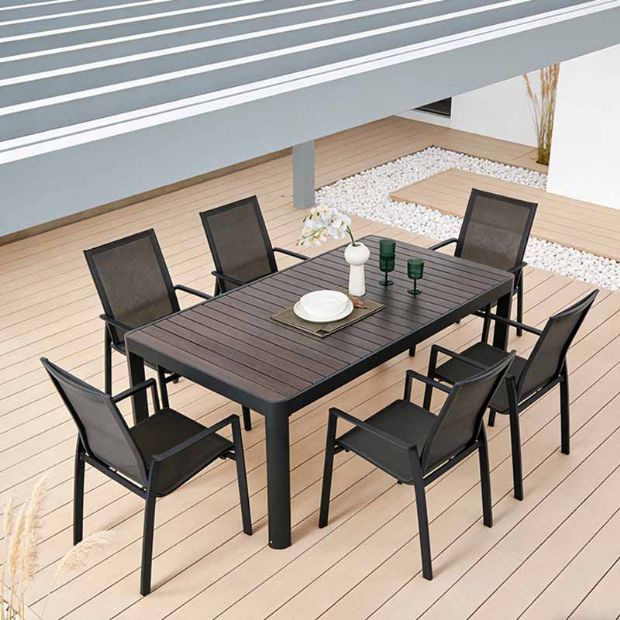Terrasse Garten Balkon Außenbereich Aluminium-Sessel - 11D12D