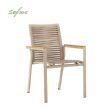 Outdoor-Esszimmerstuhl aus Aluminium und geflochtenem Seil - 11D27C