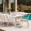 Outdoor-Esszimmerstuhl aus Aluminium und geflochtenem Seil - 11D27C