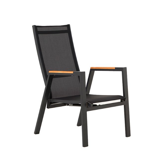Outdoor-Esszimmerstuhl mit verstellbarer Rückenlehne - 11D27D
