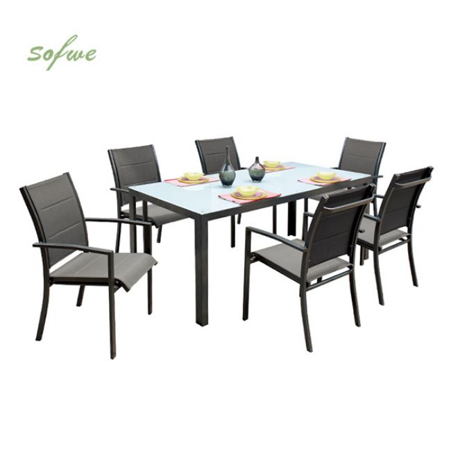 Graues 7-teiliges Aluminium-Essgeschirr für draußen - 11D01A