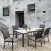 Graues 7-teiliges Aluminium-Essgeschirr für draußen - 11D01A