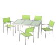 Grünes 6-teiliges Aluminium-Essgeschirr für draußen - 11D01D