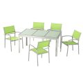 Grünes 6-teiliges Aluminium-Essgeschirr für draußen - 11D01D