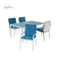 Blaues 6-teiliges Aluminium-Essgeschirr für draußen - 11D01E