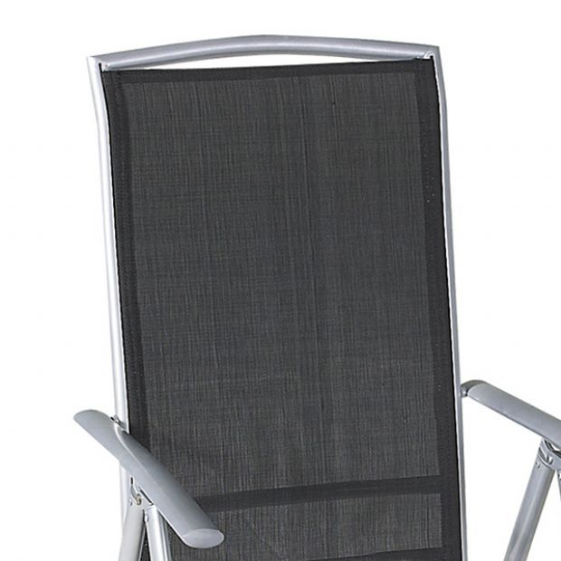 Allwetter-Garten-Esstisch und -Stühle aus Aluminium - 11D01F